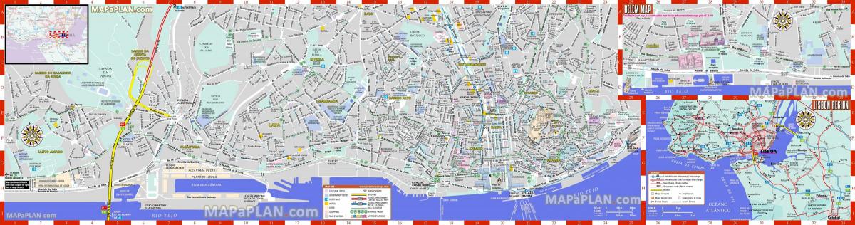 Mapa drogowa Lizbony